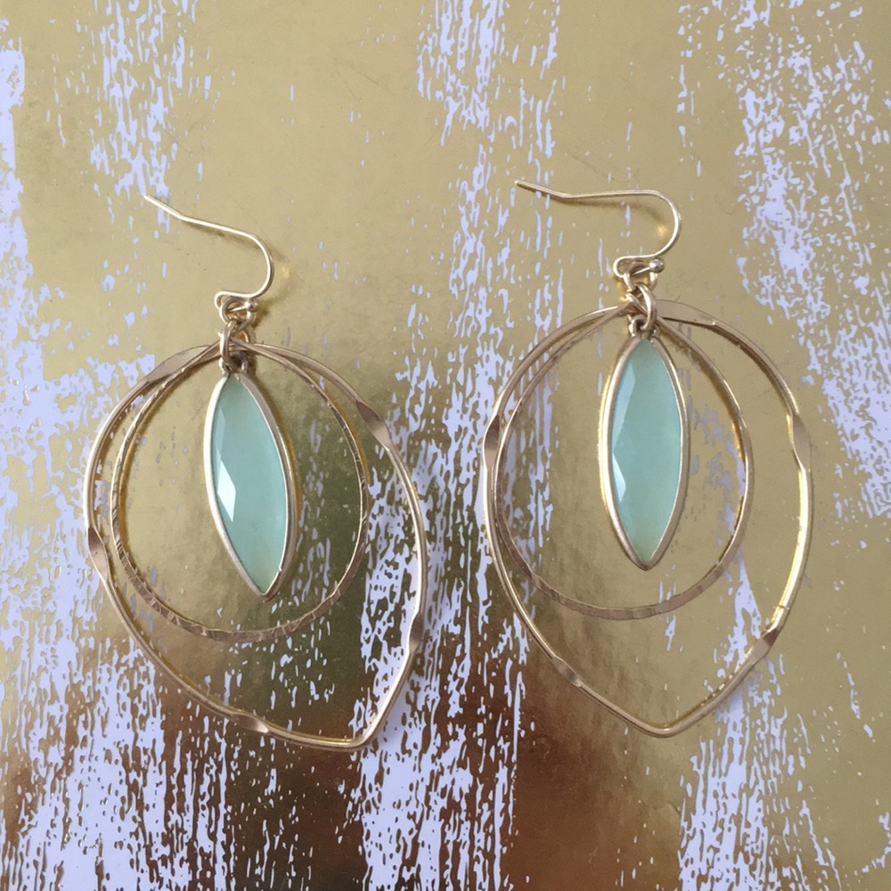 Anthropologie gold earrings